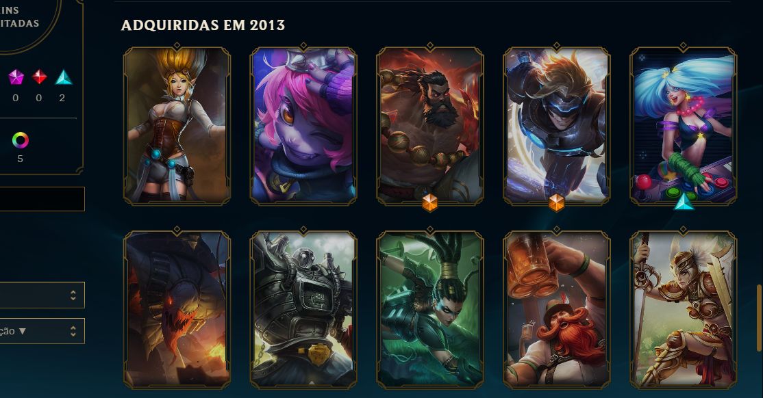 CONTA LEAGUE OF LEGENDS - RAMMUS REI - 23 SKINS - FULL ACESSO - UNICA BRASILEIRA