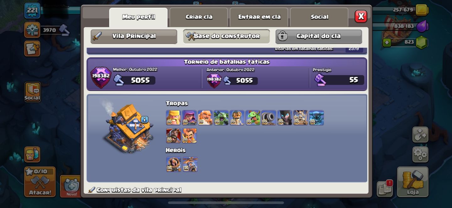 CONTA DE CLASH ROYALE/ OF CLANS/ HAY DAY
