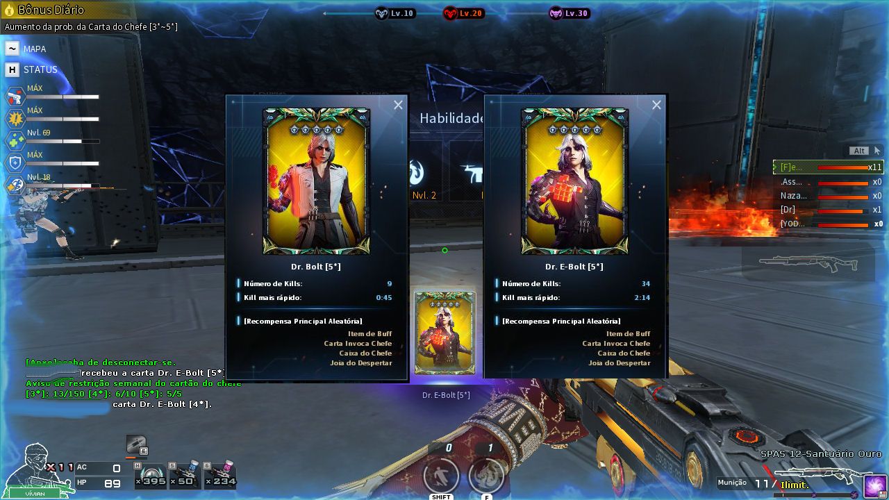 Carta Modo Zumbi Crossfire AL DR PIPA 4 GLADIO 4 TODAS NOVAS CARTAS PERGUNTE ?