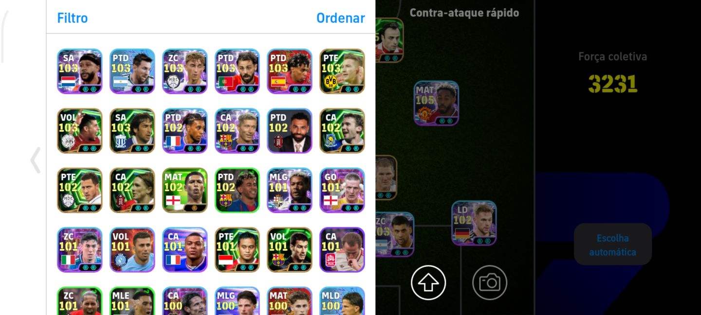 CONTA EFOOTBALL COM GEORGE BEST, MATHEUS CUNHA BLITZ E NEYMAR BLITZ