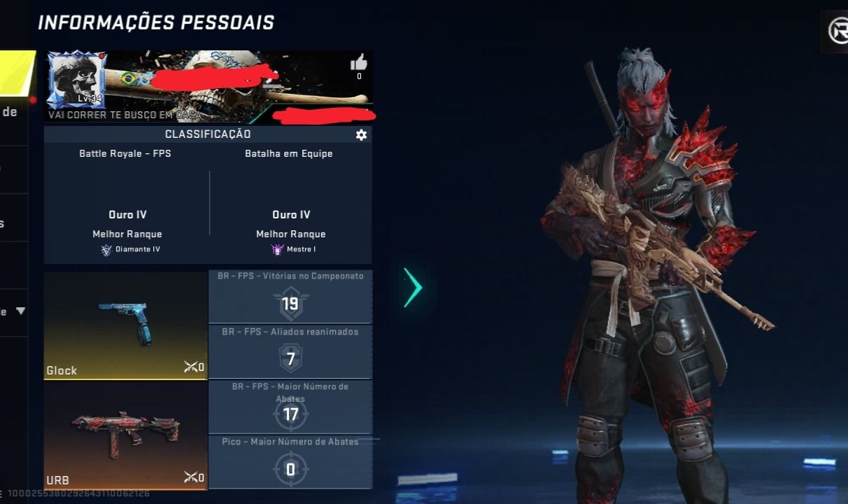 Conta Blood Strike Nível 34 c/ Lendárias e Emote Trono