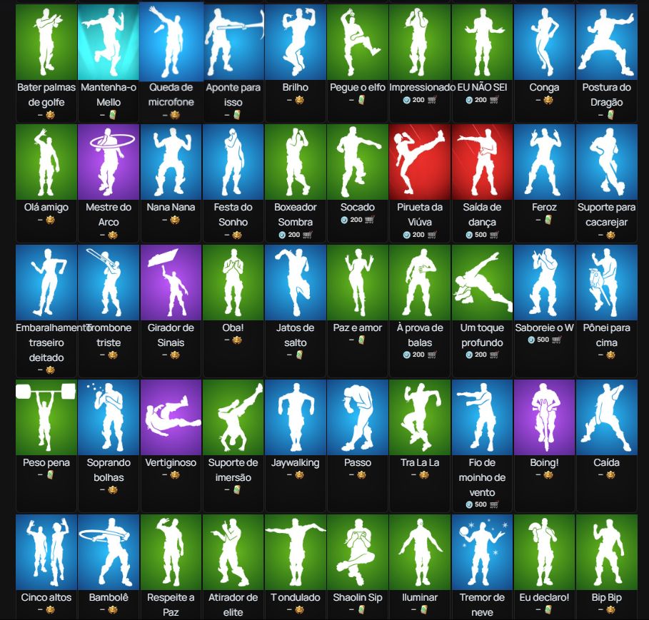 Conta OG fortnite cap 1 season 2, lv 1250, 128 skins. conjunto fundador + mako
