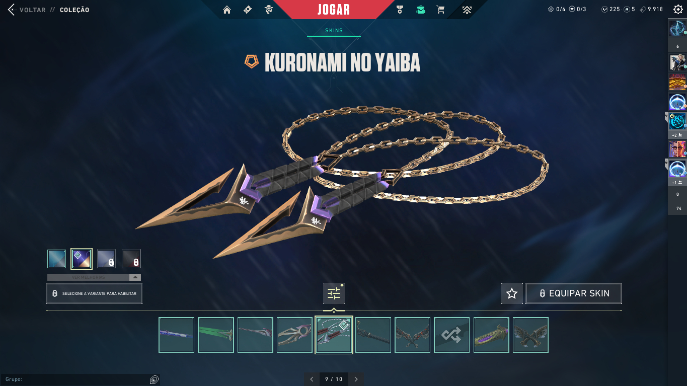 CONTA VALORANT 2.4K GASTOS, 15 SKINS DE VANDAL, 4 FACAS