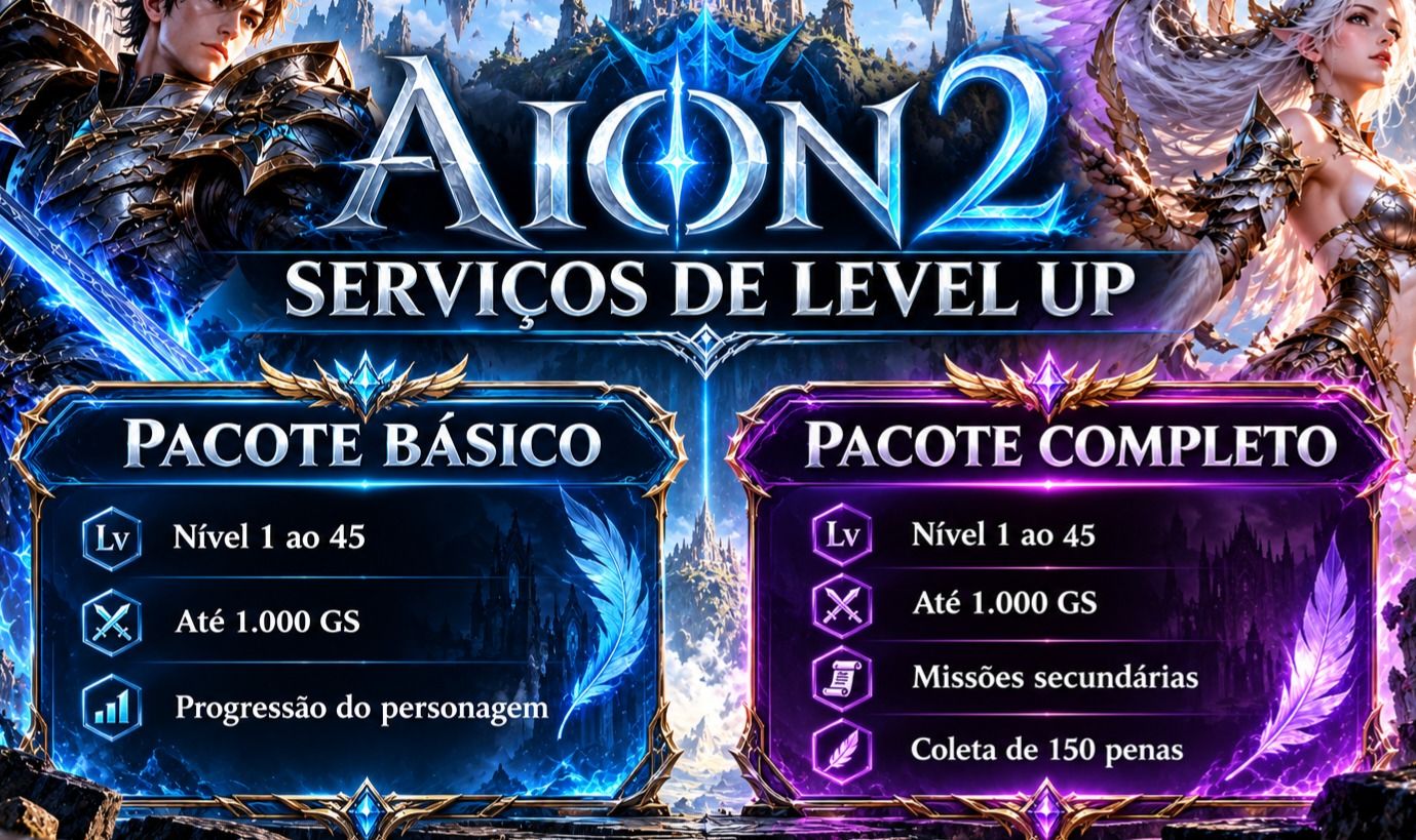 EVOLUA SEU PERSONAGEM E ECONOMIZE TEMPO!