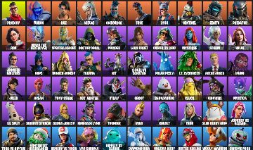 CONTA FORTNITE - 65 SKINS FULL | PODE ALTERAR E-MAIL | Fusion, Raz, Mizuki