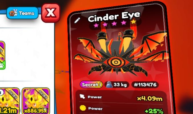SECRET CINDER EYE 4.09M POWER | RARO DEMAIS!
