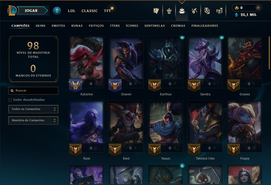 SKIN YONE TINTA SOMBRIA + [ PLATINA 1 QUASE ESMERALDA ] + [ 70% DE WIN RATE ]