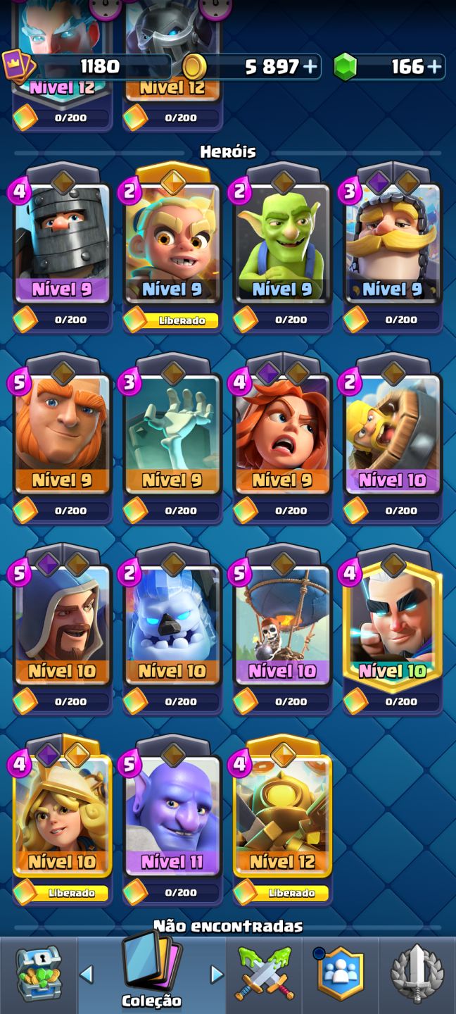 Conta Clash Royale arena 15