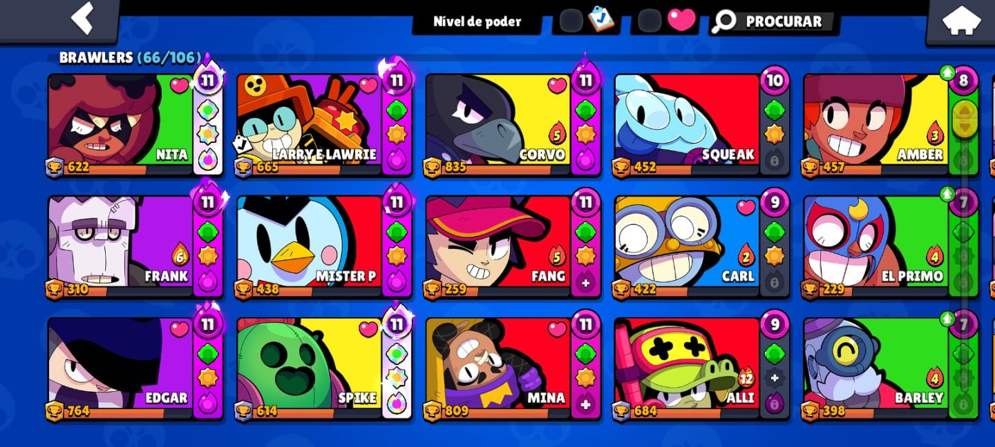 COMBO! Conta Brawl Stars + Clash Royale!! AMBAS GEMADAS!
