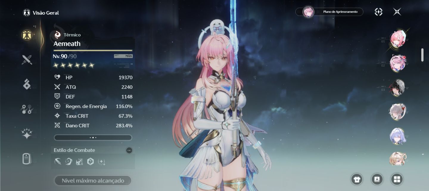 Conta WuWa End-Game UL 80 (Dia 1)