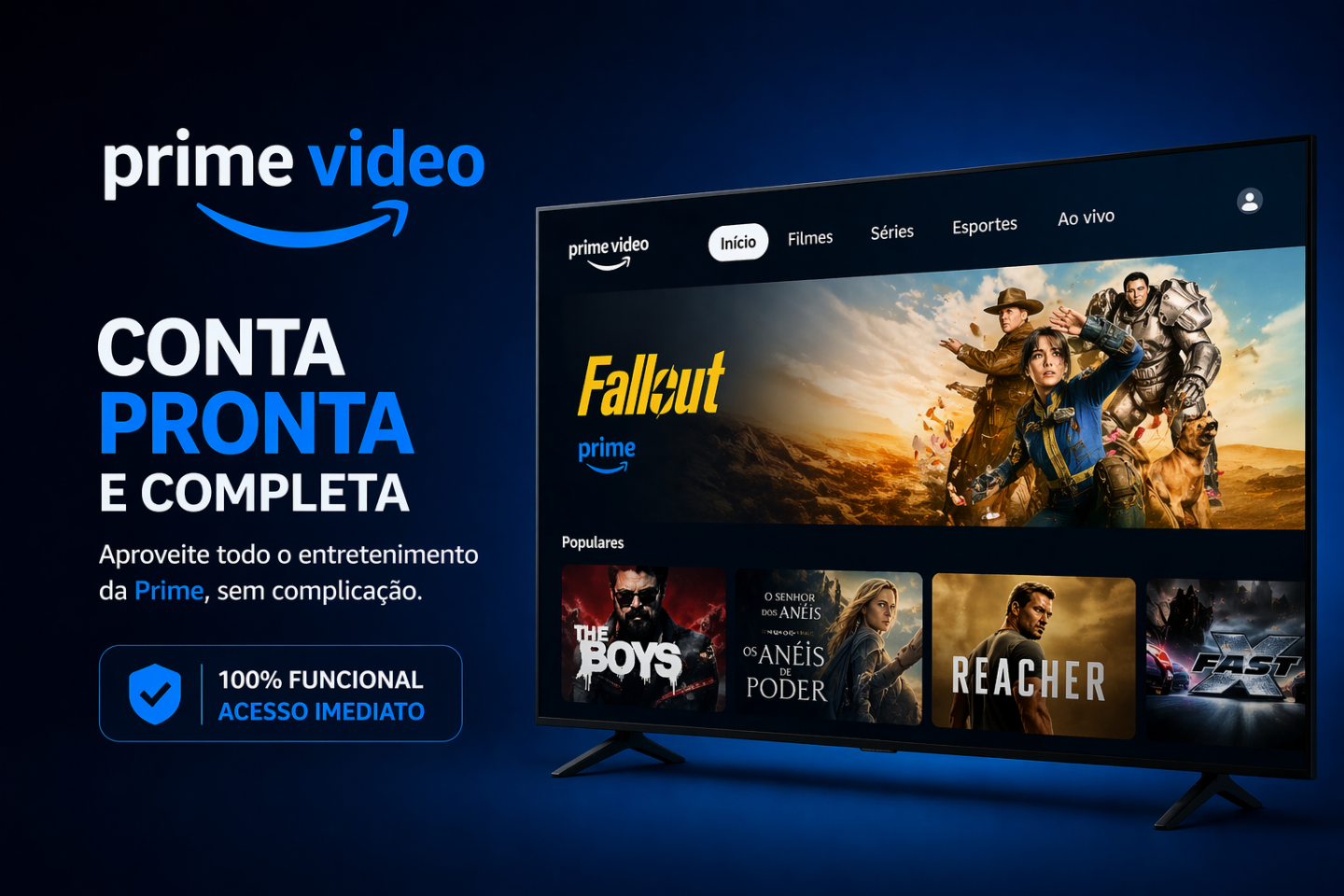 PRIME VIDEO CONTA COMPLETA 30 dias ENTREGA AUTOMATICA