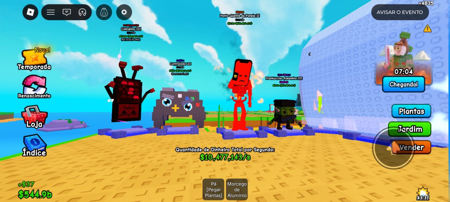CONTA PLANTS VS BRAINROTS COMPLETO E BOA PARA QUEM ESTÁ COMEÇANDO.