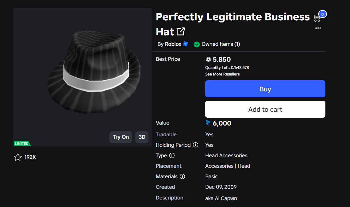 LIMITED PERFECTLY LEGITIMATE BUSINESS HAT | ENTREGA RÁPIDA