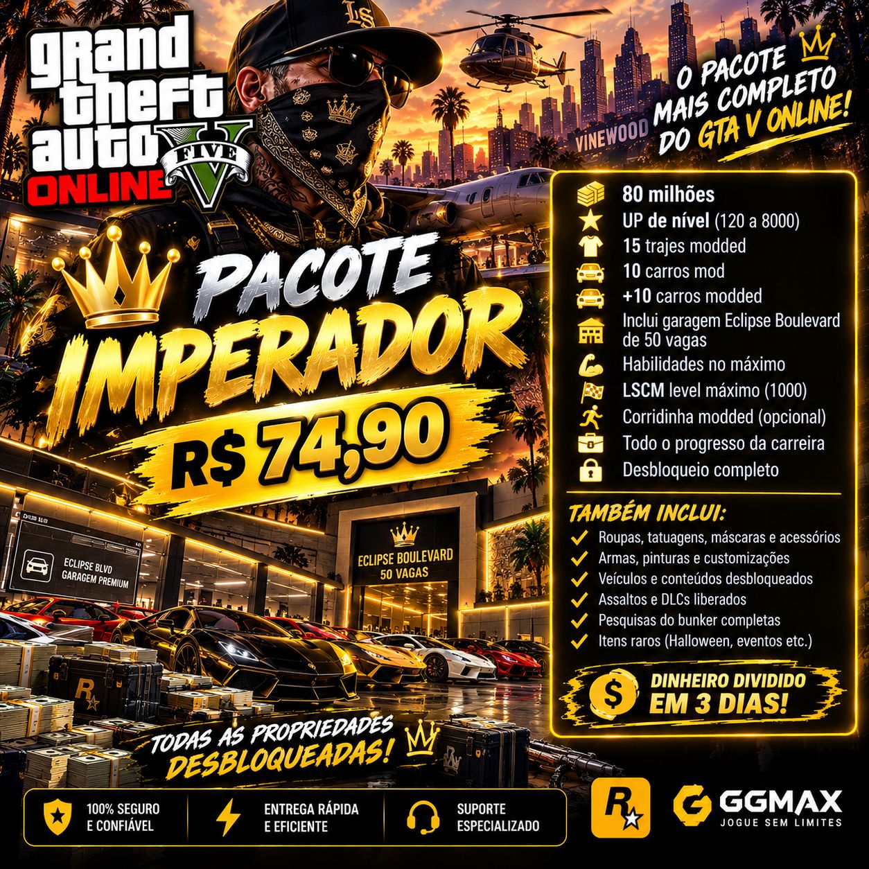 Upagem de contas GTV-PC