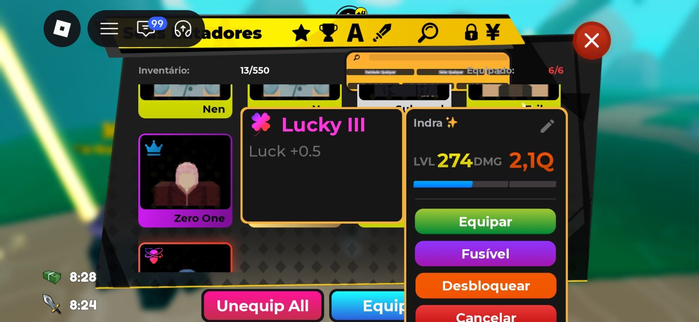 CONTA ANIME FIGHTERS UPD LUCKY EXTRA!!!
