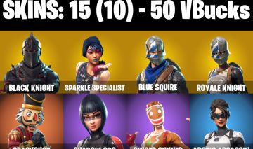 CONTA FORTNITE com Black Knight | Blue Squire | Royale Knight e 15 SKINS