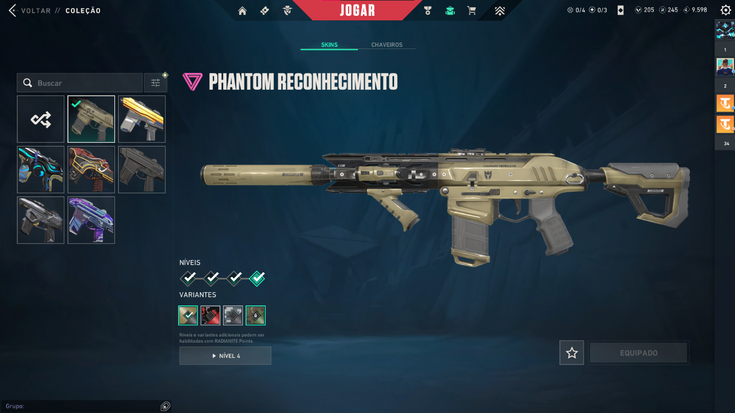 Conta Valorant com skins Ascendente 3