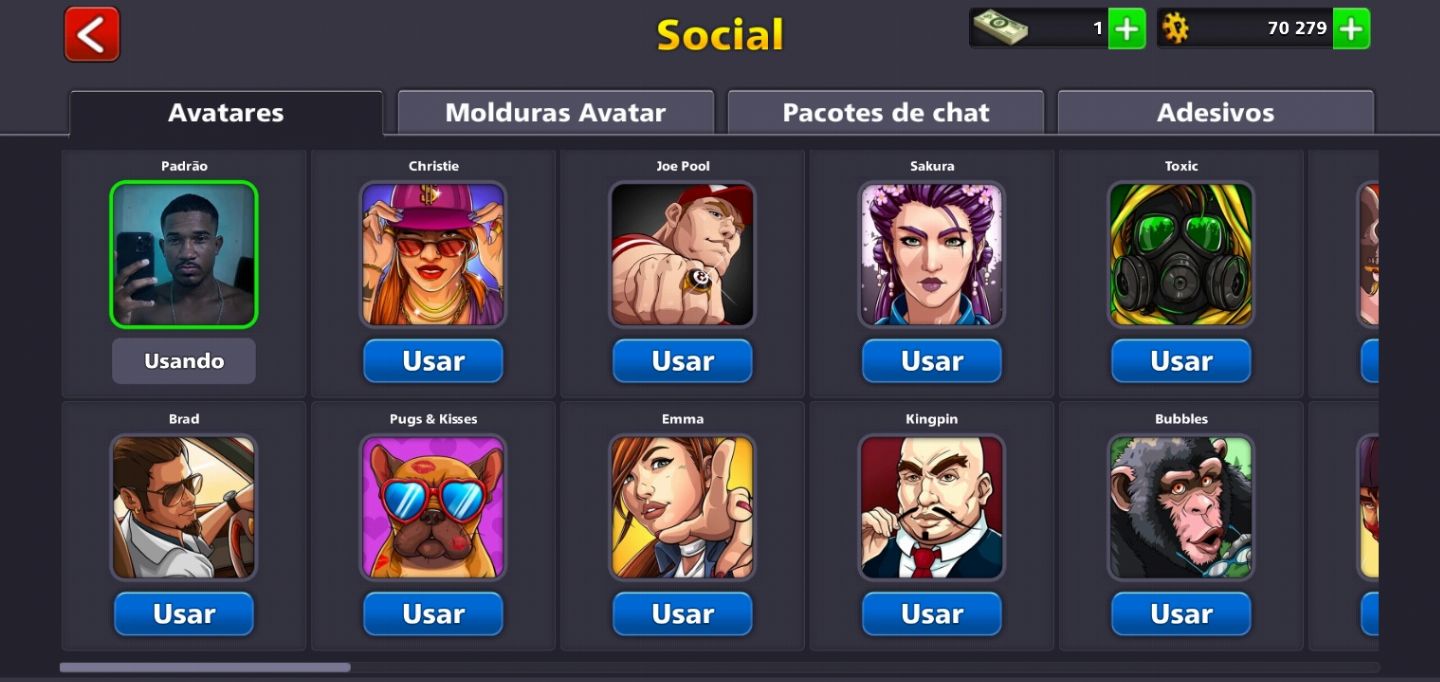 Conta 8 Ball Pool + AVATAR NIVEL 29