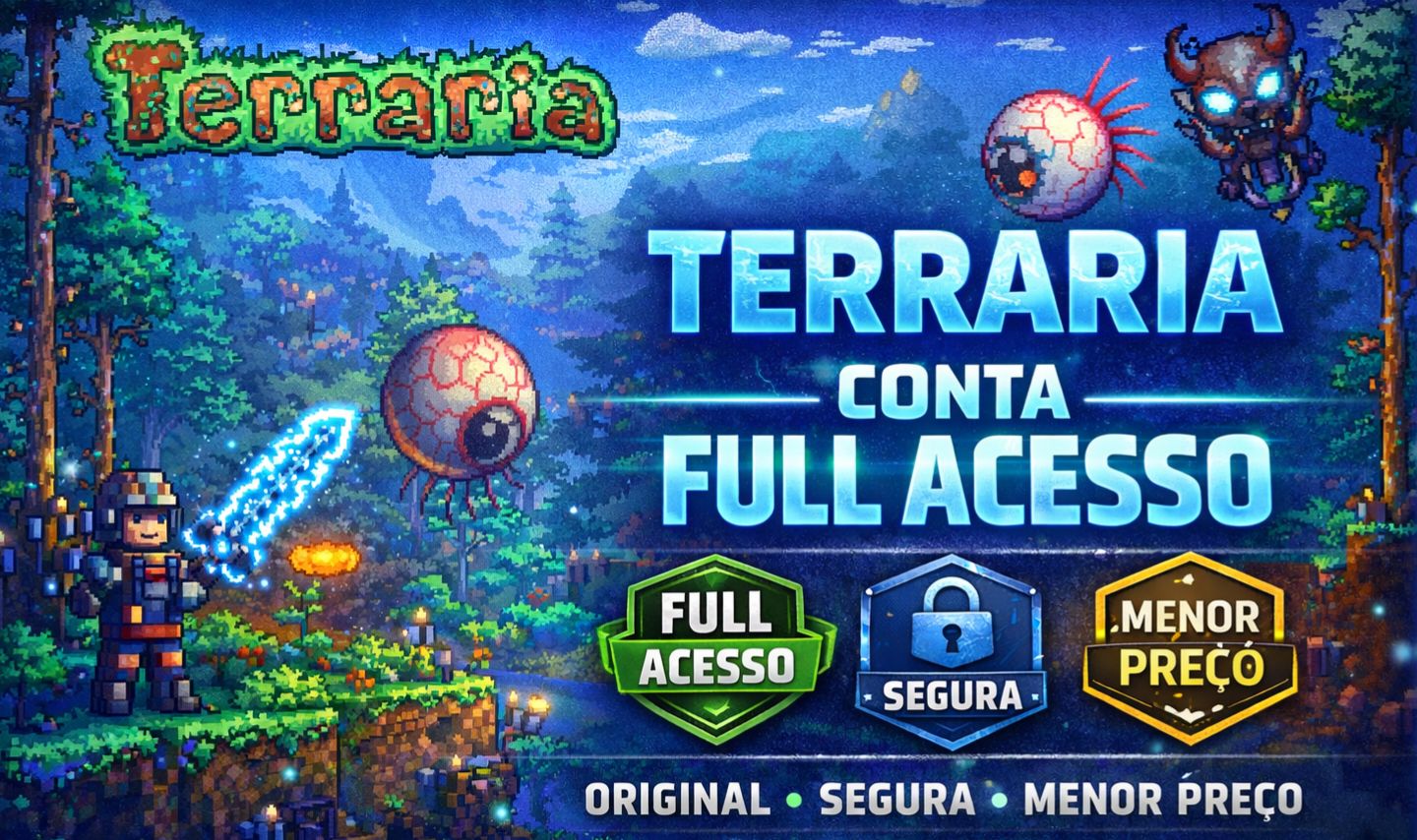 CONTA STEAM TERRARIA FULL ACESSO - ONLINE - DADOS ALTERAVEIS