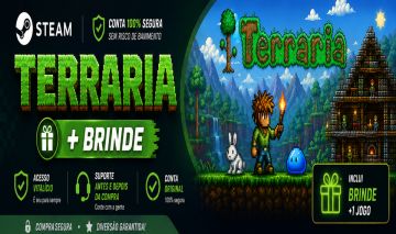 CONTA STEAM | TERRARIA + BRINDE | ACESSO VITALÍCIO