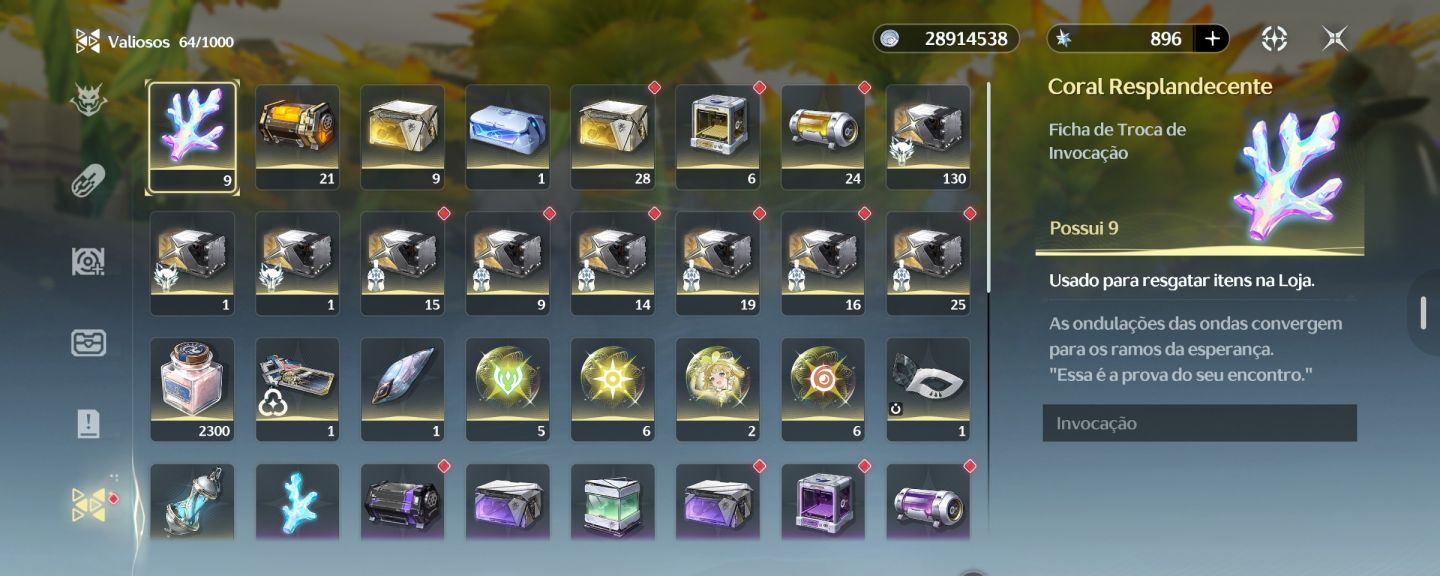 Wuthering Waves | Hsin + Assinatura Jade Sublime + Iuno + Chisa + 18 personagens