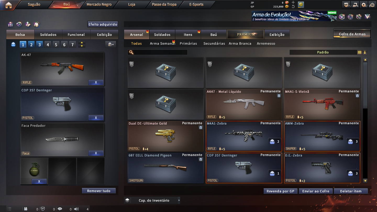 ESCOLHA SUA CONTA - M4A1 Silenciador Vietnam ou AWM Vietnam - TIPO RED DRAGON
