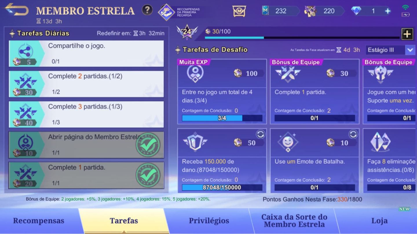 FARM DE MISSÕES DIÁRIAS E EVENTOS MLBB - 100% MANUAL E SEGURO