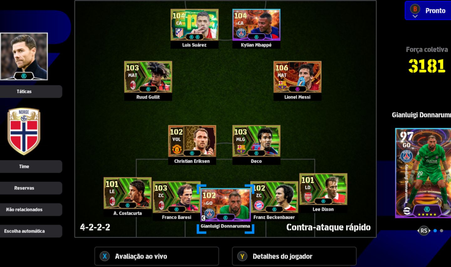 PREÇO NEGOCIAVEL! EFOOTBALL STEAM | MESSI 106 | SUÁREZ 104 | MBAPPÉ 104 | GULLIT