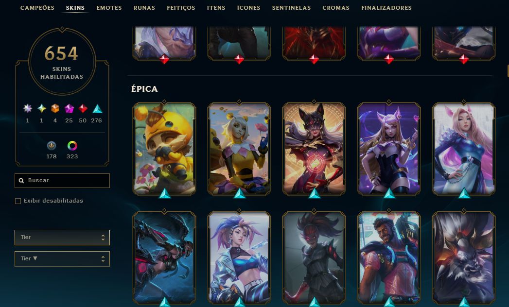 CONTA LOL | 654 SKINS | AHRI LENDA IMORTALIZADA AUTOGRAFADA | SEASON 2018