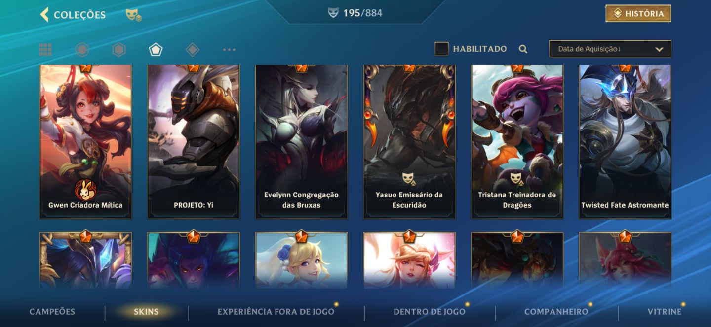 Conta Wild Rift-6 Chromas