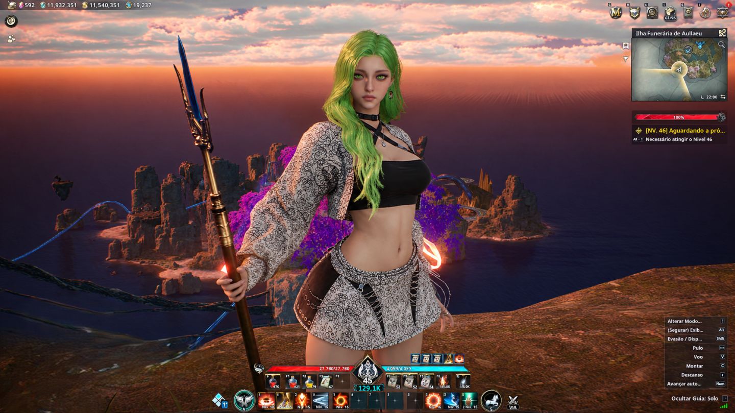 AION 2 | Conta Chanter, CP 129,1k ,GS 2543, Elyos - Serve Ariel - 2 alts