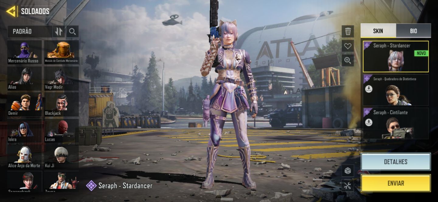 Mais barato conta codm com várias skin se personagem