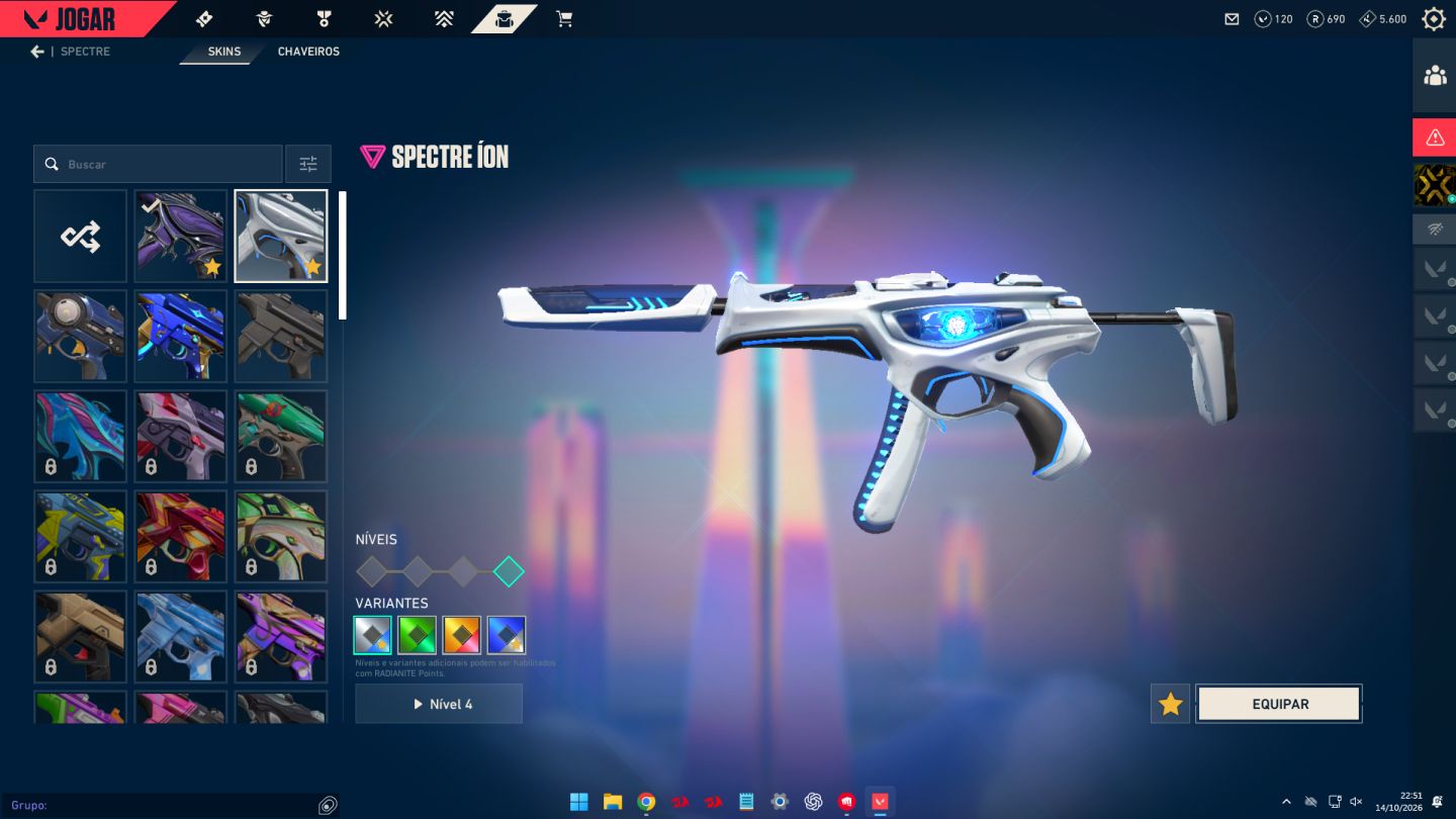 CONTA VALORANT CHEIA DE SKINS