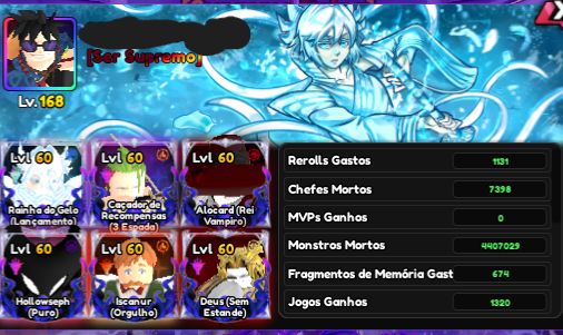 Conta nível 168 - 8 Monarch - 3 Vanguards com monarch - 7 shinys (2,689) RR
