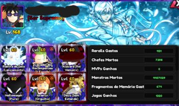 Conta nível 168 - 8 Monarch - 3 Vanguards com monarch - 7 shinys (2,689) RR