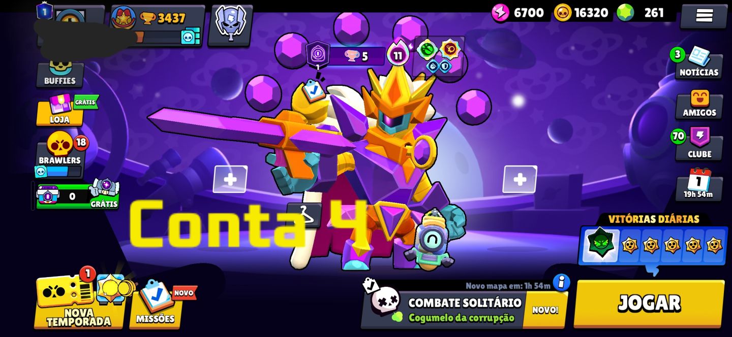 Conta de Brawl Stars Full Acesso , ( leia a Descrição para Saber Mais )