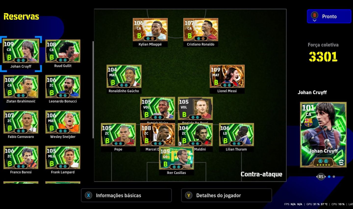 CONTA EFOOTBALL PC [STEAM] - JOGADORES META