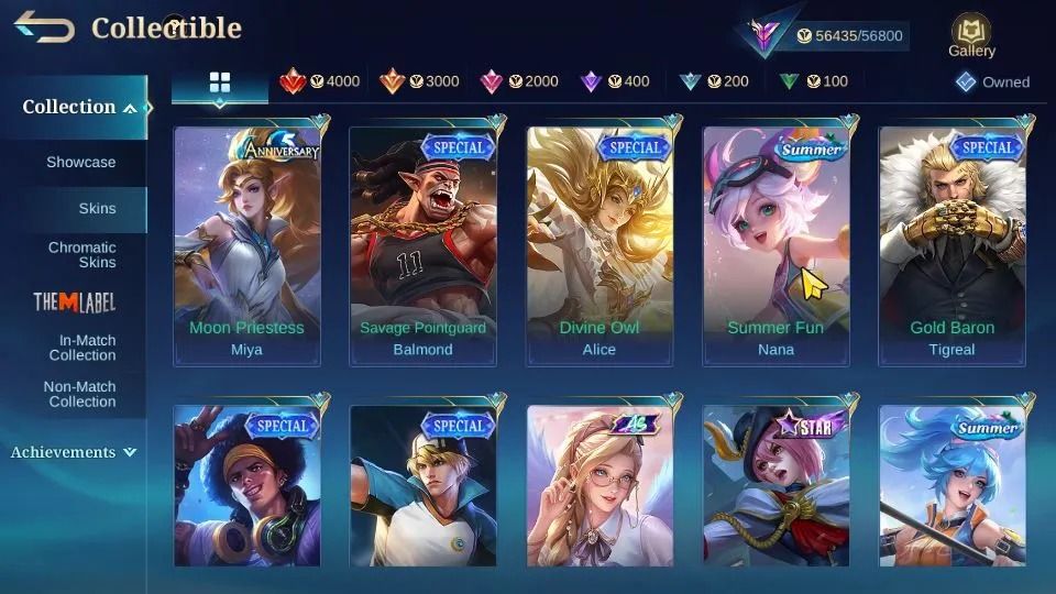 CONTA COM MUITA SKIN BOA - FULL EMBLEMAS