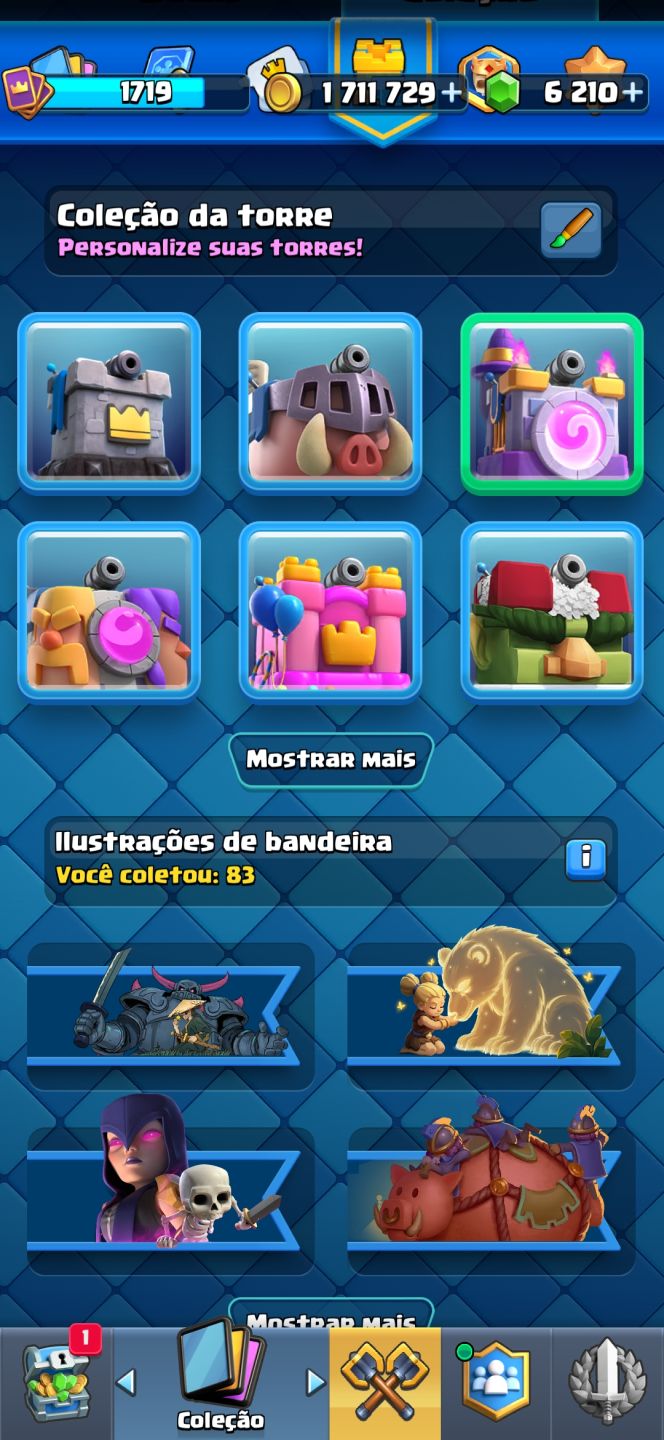 CONTA DE CLASH ROYALE NIVEL 16, COM TODAS AS CARTAS DO JOGO E 12K DE TROFEU