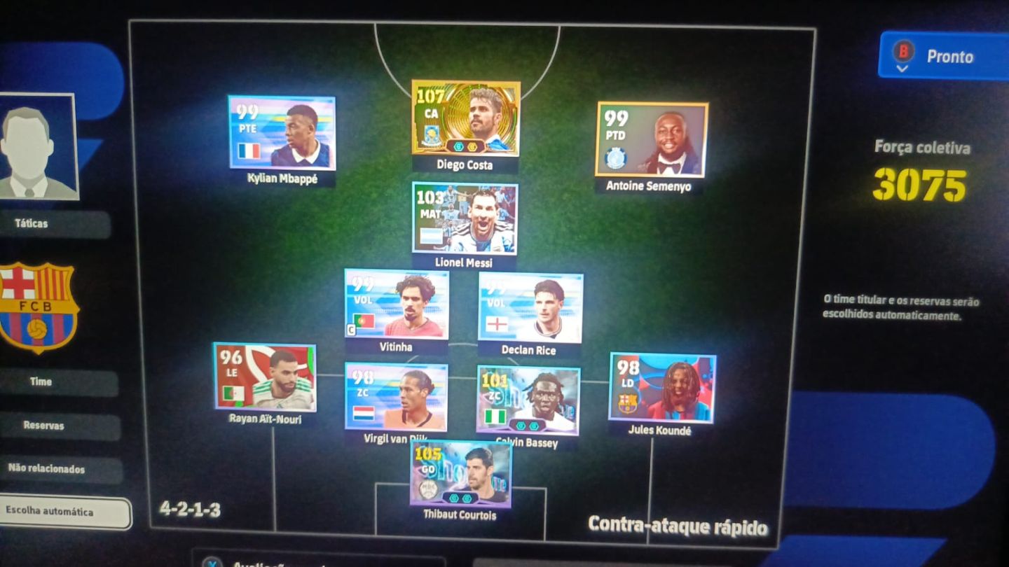 Conta Efootball 27 Diego Costa + Courtouis