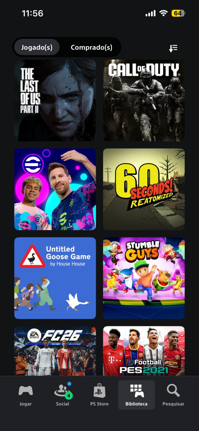 COMTA PSN COM MUITOS JOGOS