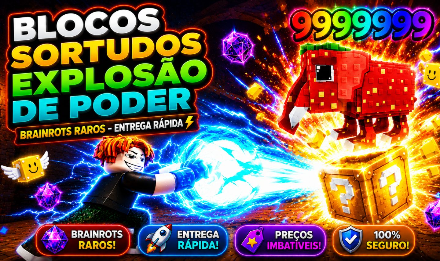 BLOCOS SORTUDOS EXPLOSÃO DE PODER - BRAINROTS + BRINDE
