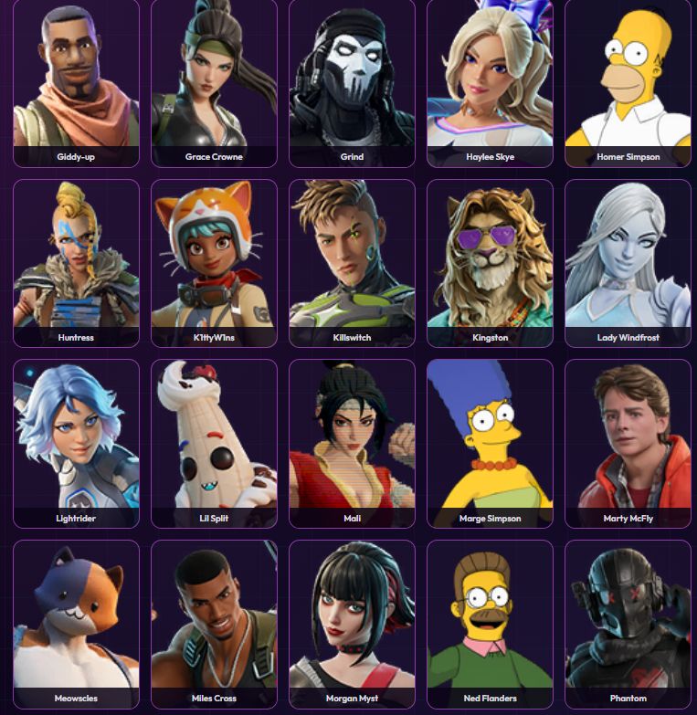 Conta com passe temporada 5, 6 e 7 e travis scott MAIS DE 90 SKINS - FULL ACESSO