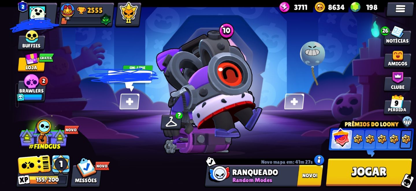 CONTA DE BRAWL STARS E CLASH ROYALE JUNTAS