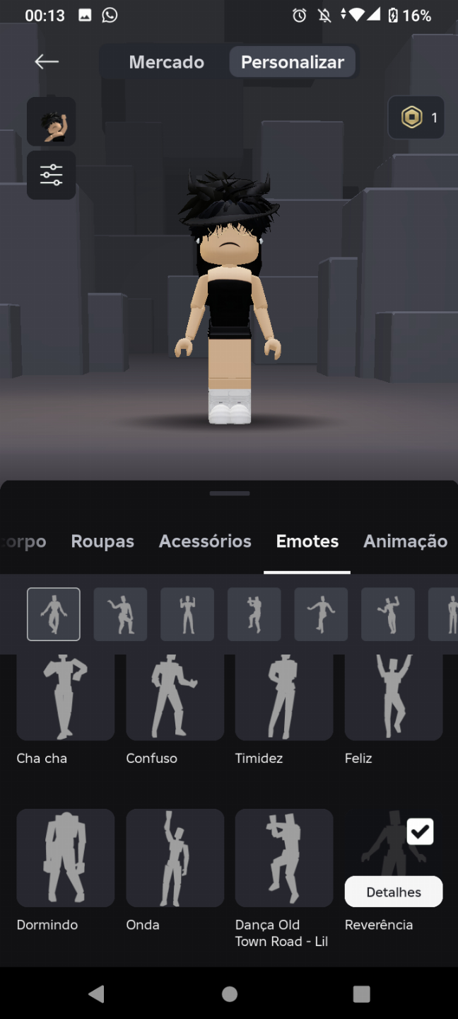 Conta de roblox cnp, contem 3 limiteds, rosto de 1k (sad face) e itens em jogos.