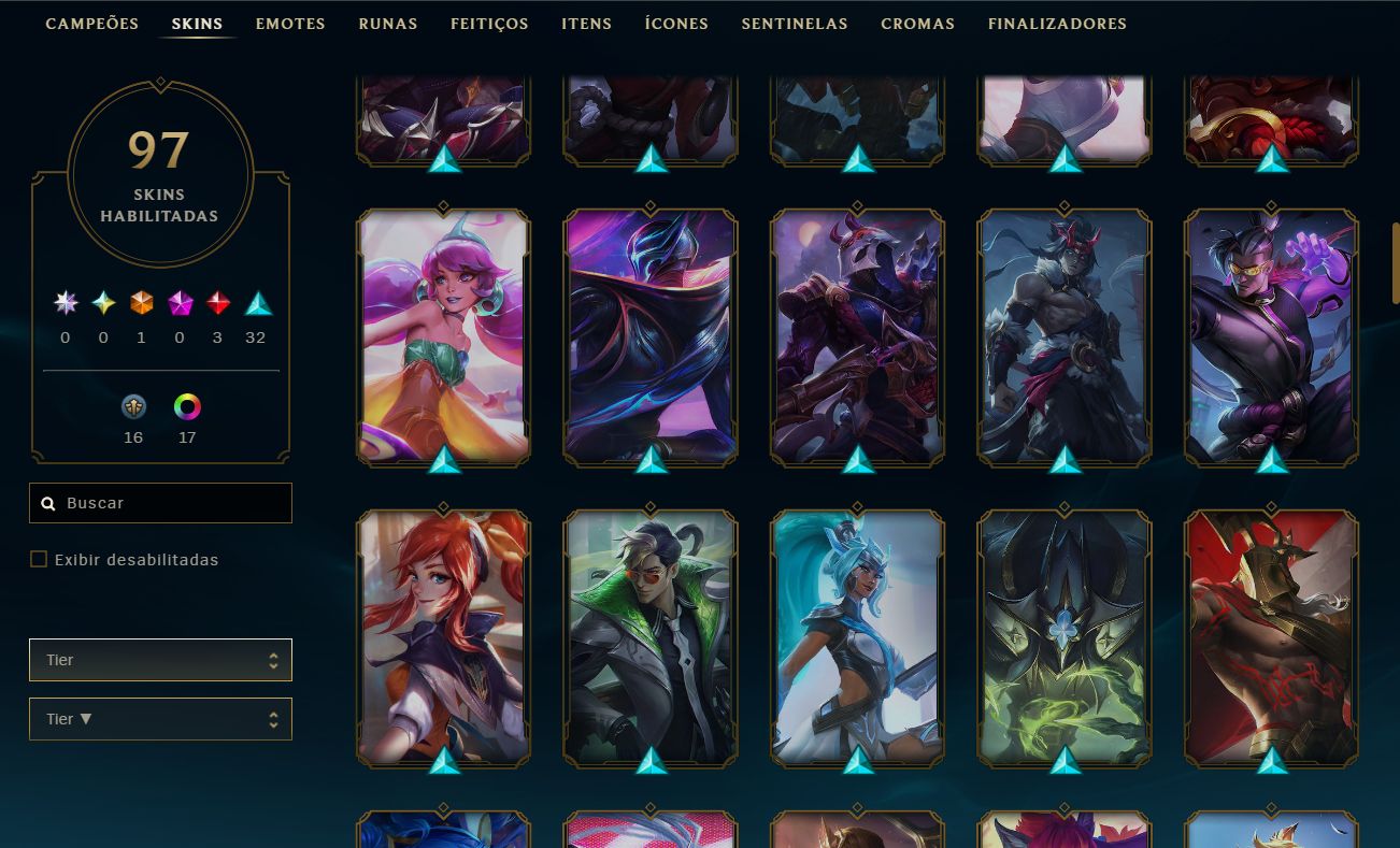 CONTA LOL - SKIN ULTIMATE SERAPHINE KDA - LENDARIAS DARIUS DEUS KATARINA EVELYNN