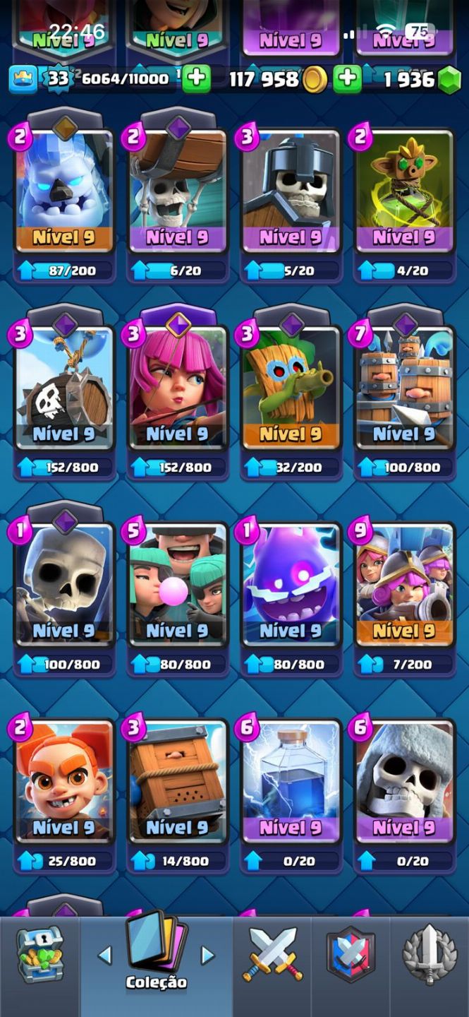 CLASH ROYALE | 7000 TROFÉUS | REI 11 | 4 CAMPEÕES | 3 EVOS | 2000 GEMAS