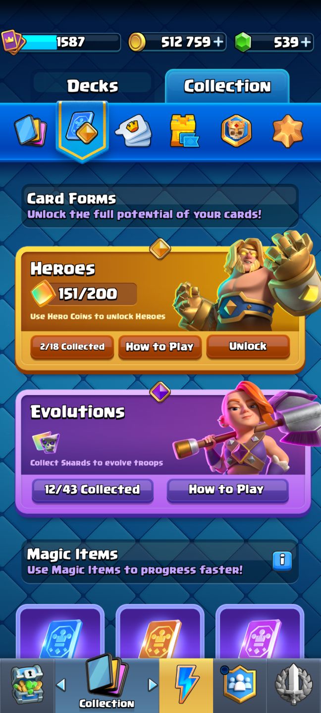 CONTA CLASH ROYALE | 13K TROFÉUS| 12 EVOLUÇÕES