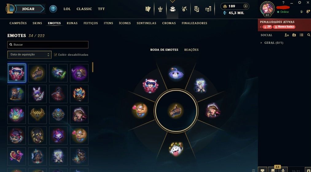 Conta main sup peel | diamante 4 com 77% de WR !