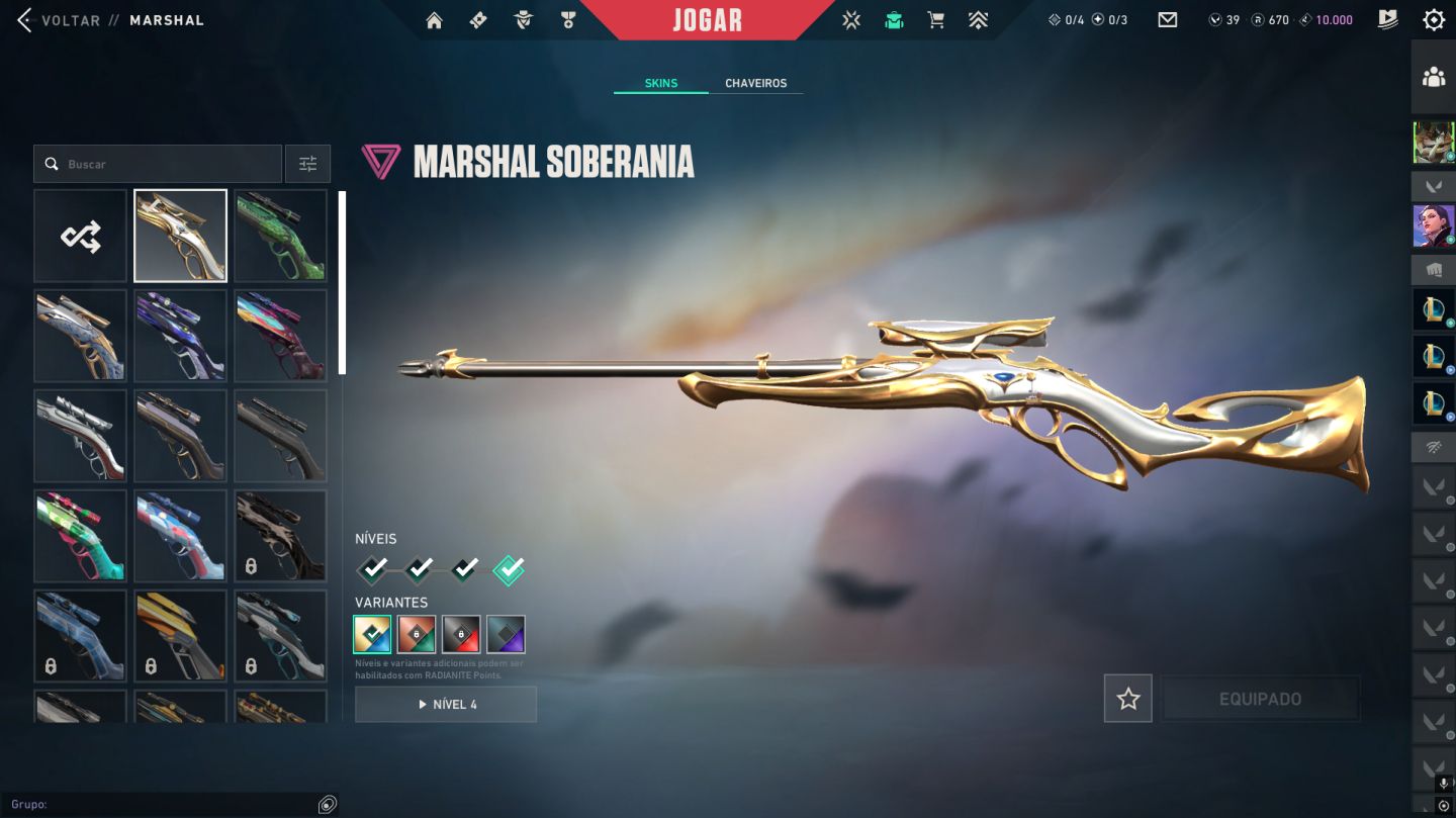 Conta Valorant (peak asc2) com skins